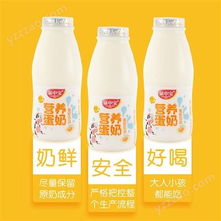 营养蛋奶瓶装210ml精选原料乳味饮料商超渠道