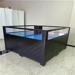 海鲜鱼缸设计安装方案 淡水玻璃海鲜缸 贝类缸定制厂家