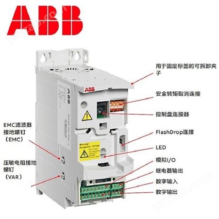ACS510-01-012A-4ABB 510系列变频器 ACS510-01-012A-4 额定功率5.5kW 三相交流380 480V