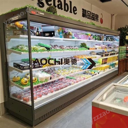 北京水果保鲜柜商用敞开式冷藏展示柜风冷蔬菜水果店