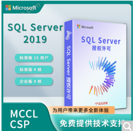 微软Microsoft软件SQLServer2019企业版ENT4核无限用户数据库软件