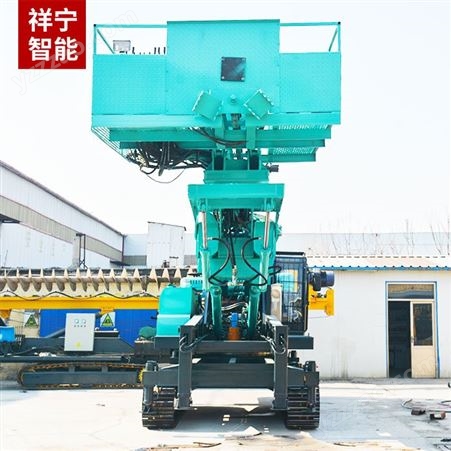 山 东打桩机厂生产 边坡岩体锚固履带锚杆钻机 22米液压护坡桩机