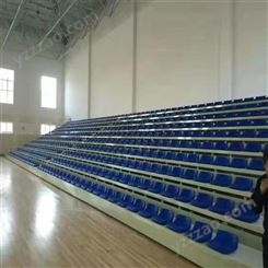 华丽体育工厂直销篮球场手动伸缩看台球场移动看台