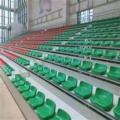 华丽体育室内体育场馆座椅 手动伸缩看台 钢架结构活动看台