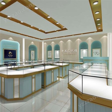 玻璃展示柜 珠宝饰品首饰展柜 商用透明产品陈列柜定制