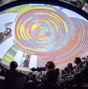 思特球幕影院 360度的超大屏幕数字电影设备，可以免费长门测量