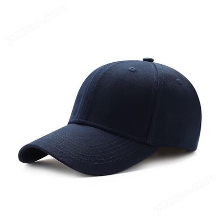 纯棉帽子 棒球帽定制 刺绣印logo 户外遮阳鸭舌帽 英伦
