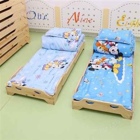 幼儿园实木单人床松木午睡床环保儿童床可定制
