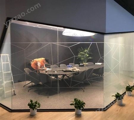 智能 雾化玻璃  支持个性化定制产品 商务办公隔断调光玻璃