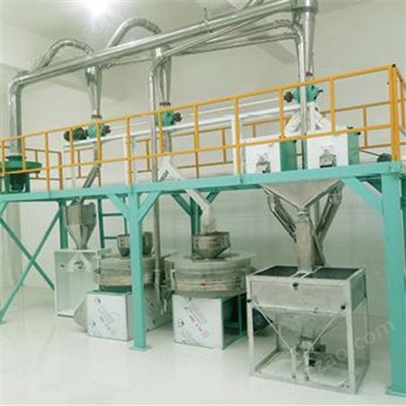 上源粮食机械生产厂家  粮食制粉机械批发  小型石磨机
