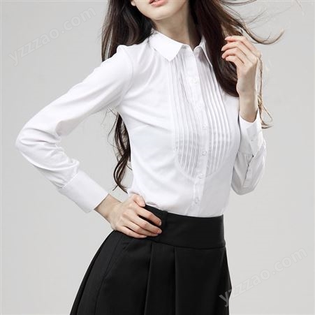 个人高级改造男女修身职业白衬衣 时尚新款收腰秋季衬衫销售厂家
