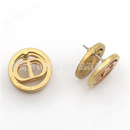 黄铜圆环线割耳环代客抛光电镀小批量来图订购铜半成品配件厂