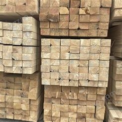 良美木业白松方木4x8米辐射松建筑木方规格工程用木材