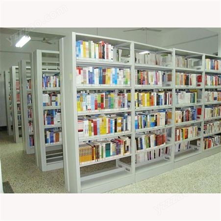 小学书架定做 单面书架 板式书柜 豪华型钢木图书架 密集型档案架