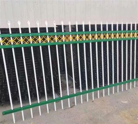 锌钢护栏厂区围墙铁艺栅栏户外学校栏杆庭院篱笆