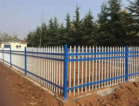 锌钢护栏厂区围墙铁艺栅栏户外学校栏杆庭院篱笆