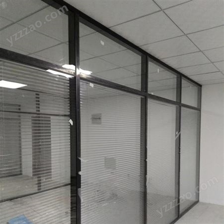 定制防火玻璃隔断 精品办公室玻璃活动隔板 高屏风高隔间隔音