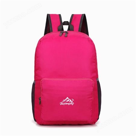多功能便携轻薄定制LOGO可折叠包旅行收纳包中小学生防水双肩背包