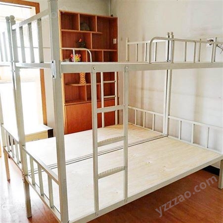 双层铁艺员工宿舍高低床上下铺铁床加厚1.2米铁架床工地床