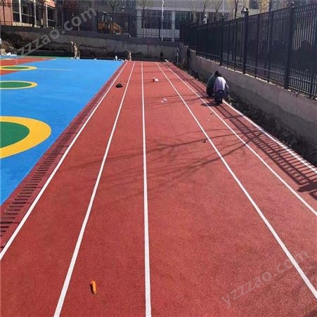 透气型塑胶跑道 epdm橡胶颗粒 硅pu篮球场材料 学校操场运动跑道