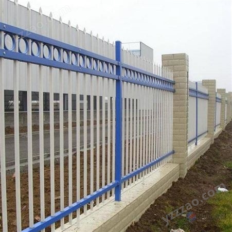 锌钢围墙护栏围栏栅栏工厂学校别墅庭院隔离铁艺栏杆户外