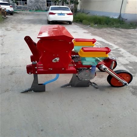 拖拉机牵引式种玉米机器 行走式苞米播种机子