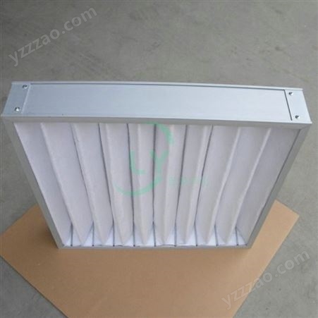 初效过滤棉G4铝框板式折叠空气过滤器 空调机组过滤网定制