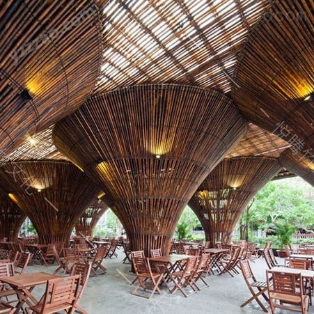 竹编织结构 竹建筑竹制品厂家专业设计定做各类空间编织雕塑造型