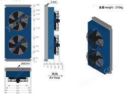 【厂家】上海COXIN供应2AH25120-CA3液压风冷却器日森鳍式铝合金高压风冷却器
