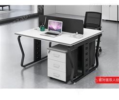 办公家具职员办公桌2人4人位屏风隔断卡位员工位电脑办公桌椅组合现代简约JY-W-207